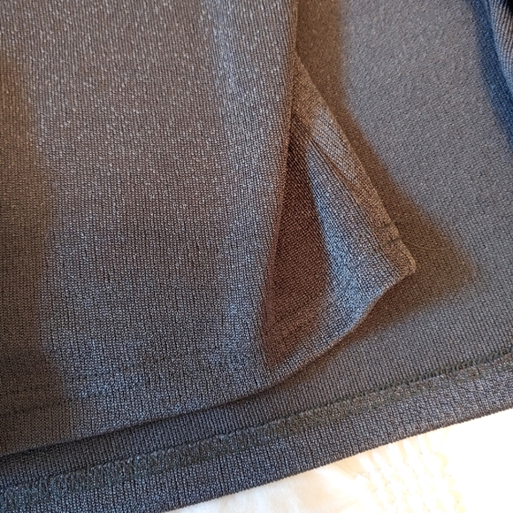 Whisper Y2k slate grey stretchy button down cardigan & cropped tank set. Size L - Picture 10 of 14